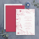 Search for magenta floral wedding invitations Formal