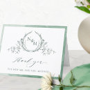 Search for monogram thank you cards Watercolor