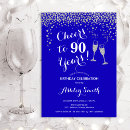 Search for cheers to 90 years birthday invitations Elegant