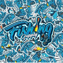 Search for fishing decal stickers Illustration