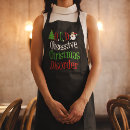 Search for funny holiday aprons Xmas