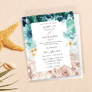 Search for turquoise 4x5 invitations Elegant