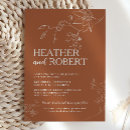 Search for boho terracotta wedding invitations Earthy tones rustic bloom