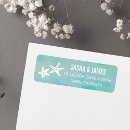 Search for starfish return address labels Watercolor