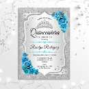 Search for turquoise blue quinceanera invitations 15th birthday