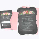 Search for chalkboard wedding invitations White