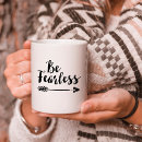 Search for fearless mugs Typography