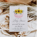 Search for fall baby girl shower invitations Sunflower