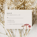 Search for mushrooms rsvp cards Red