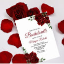 Search for flowers hen party invitations Burgundy