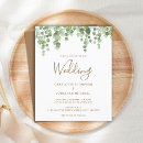 Search for unique rustic wedding invitations Greenery