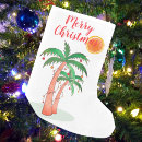 Search for palm tree christmas stockings Watercolor
