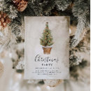 Search for whimsical christmas invitations Rustic country christmas