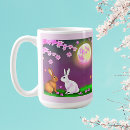 Search for rabbit in the moon mugs Easter