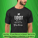 Search for lost couple tshirts If lost return to