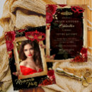 Search for rose sweet 16 invitations Red