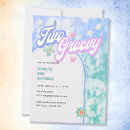 Search for pastel 2nd birthday invitations Two groovy