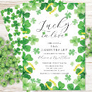Search for four leaf clover invitations Irish