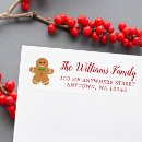 Search for bread return address labels Ginger bread man