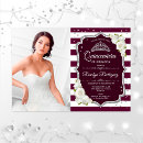 Search for burgundy and silver quinceanera invitations Tiara
