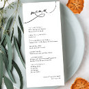 Search for monogram wedding menus Simple
