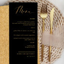 Search for black wedding menus Elegant