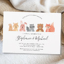 Search for watercolor woodland animals baby shower invitations Simple