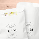 Search for wedding favour bags Black and white