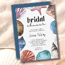 Search for seashell bridal shower invitations Ocean