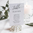 Search for guest names and table cards Minimalist