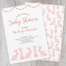 Search for cute woodland animals baby shower invitations Rabbit