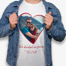 Search for engaged couple tshirts Heart