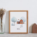 Search for winter forest animals posters Rabbit