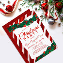 Search for candy christmas invitations Candy cane stripes