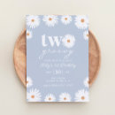 Search for daisy party invitations Two groovy