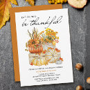 Search for eat drink be thankful invitations Pumpkin