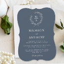 Search for church wedding invitations Navy blue