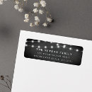 Search for black chalkboard return address labels Elegant