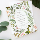 Search for tropical leaf wedding invitations Summer
