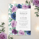 Search for mauve and navy wedding invitations Botanical