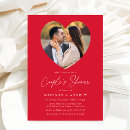 Search for valentine bridal shower invitations Red