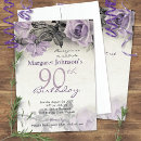 Search for amethyst birthday invitations Floral