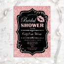 Search for rose gold bridal shower invitations Sparkle