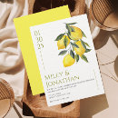 Search for yellow wedding invitations lemon