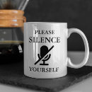 Search for silence mugs Funny