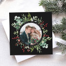 Search for red and black christmas cards Married and merry