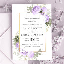 Search for purple lavender gold wedding invitations Rustic