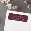 Search for dark purple return address labels Stylish