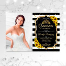 Search for sunflower quinceanera invitations Floral