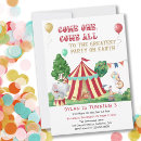 Search for come one come all invitations Big top